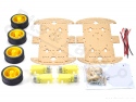 Smart Car Chassis 4WD large with 4 motors